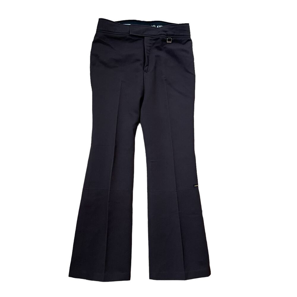 FERA Women’s Chocolate Brown Insulated Ski Pants Size 4 Zip Pockets Wide Leg